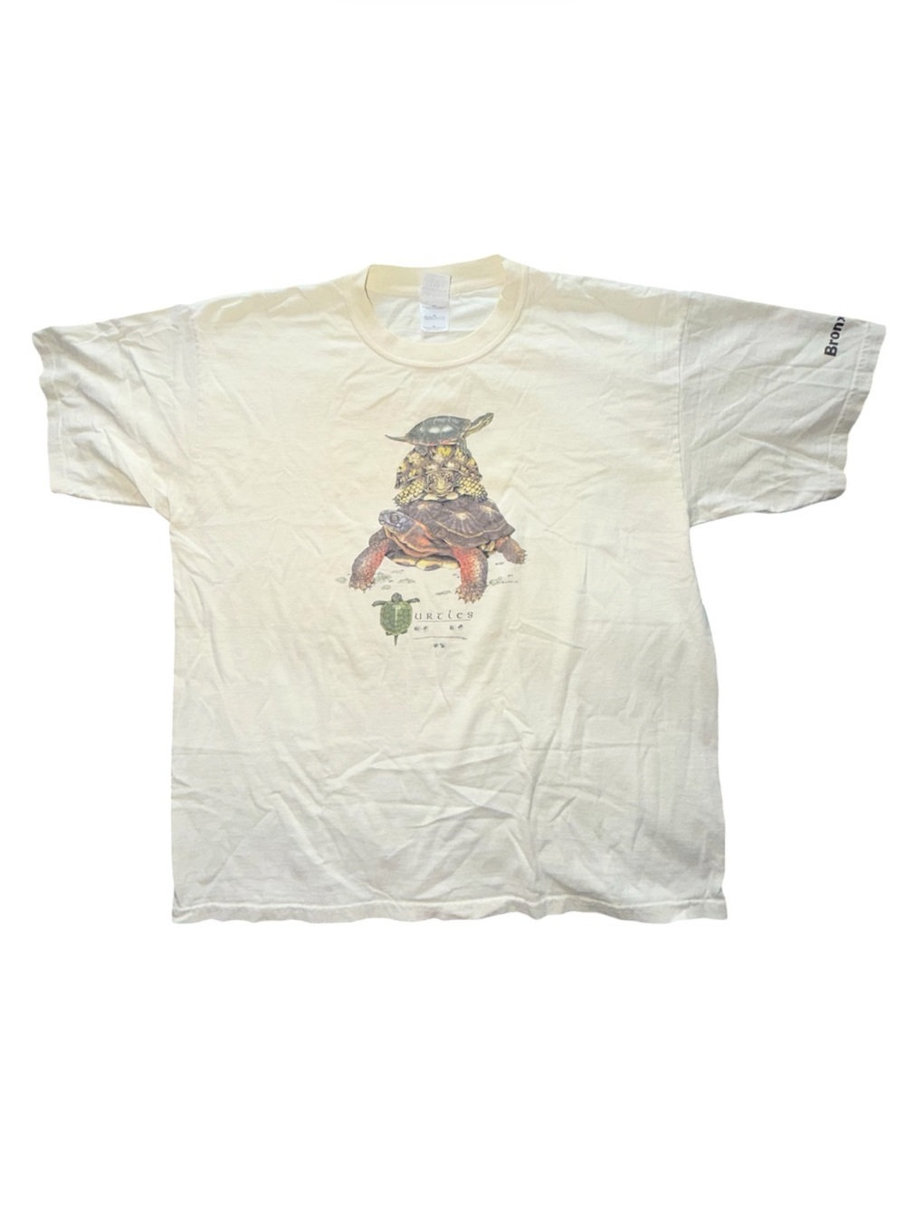Bronx Zoo Pablo Camp Turtles Graphic Tee Size XL